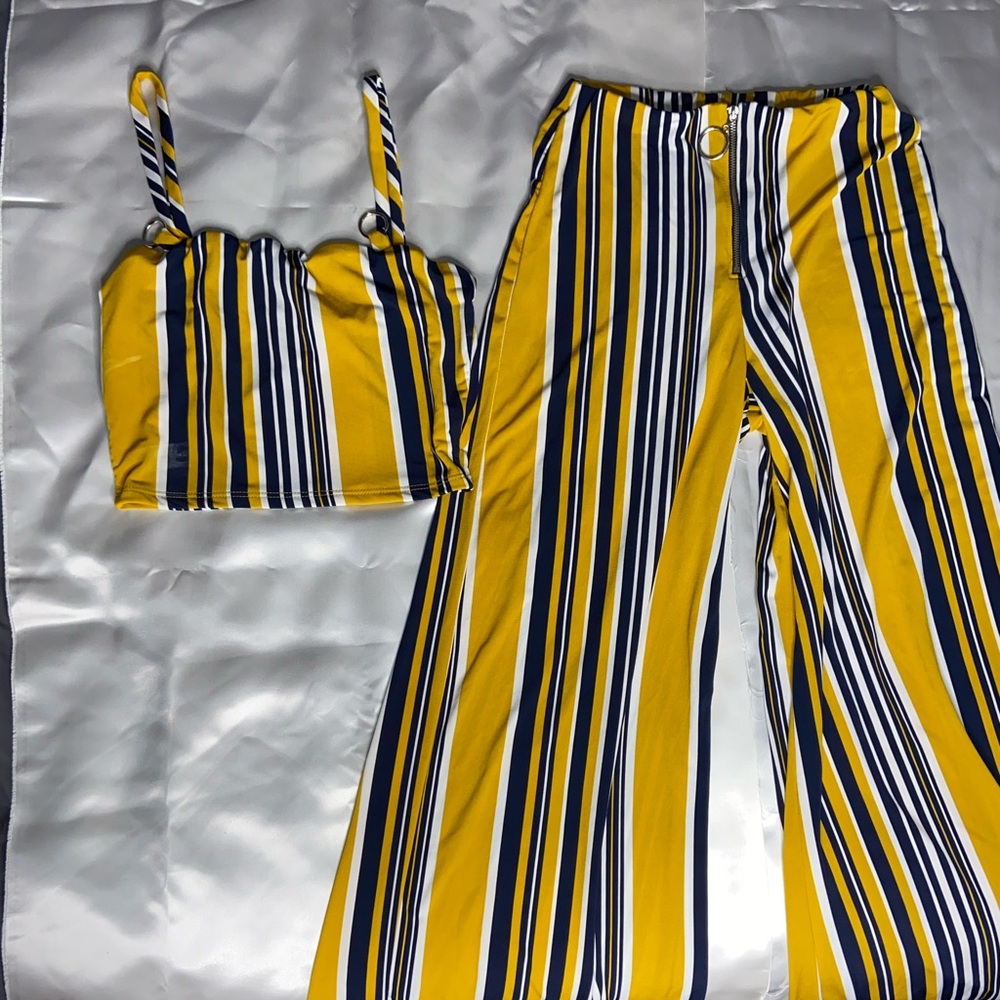 Cropped Tank Top with matching Pants set